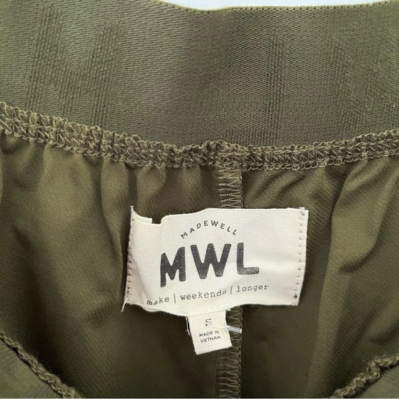 MADEWELL | MWL Allways Pull On Shorts Size Small NWT Kale Green - Picture 8 of 11